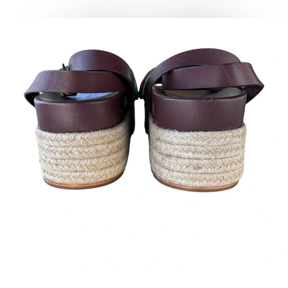 Farm Rio Scarf Raffia Platform Sandals